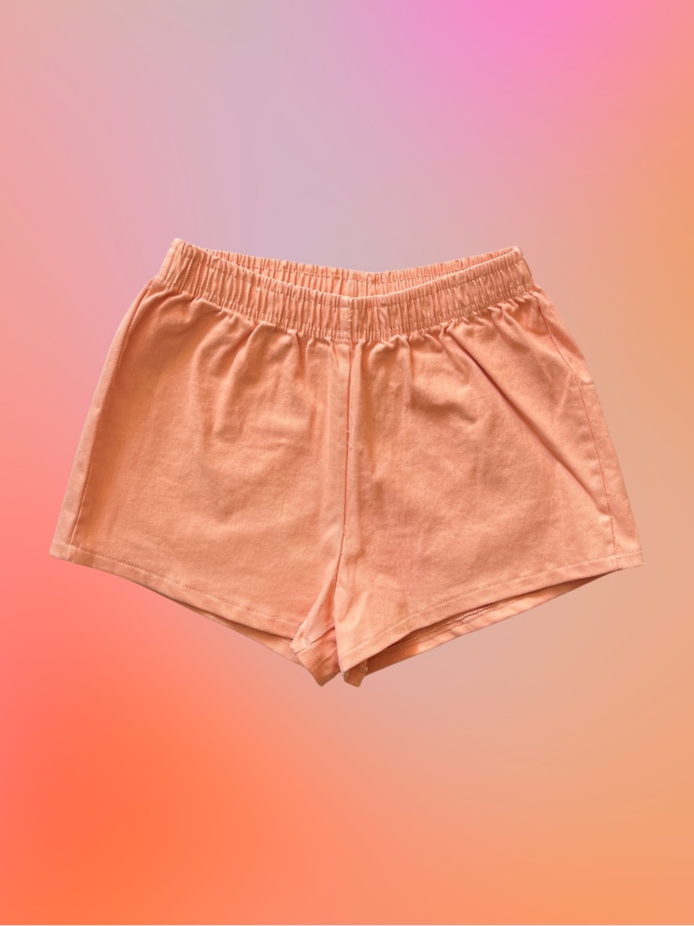 NWT 🩳 remade vintage overdyed shorts in pastel peach by URBAN RENEWAL. S/M